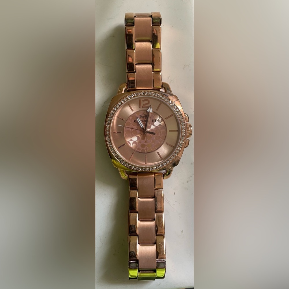 Rose Gold Coach Women’s Watch